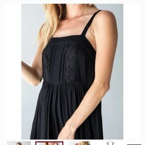 Natural Life Black Rayon Dress